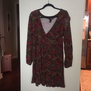 Paisley Print Skater Dress